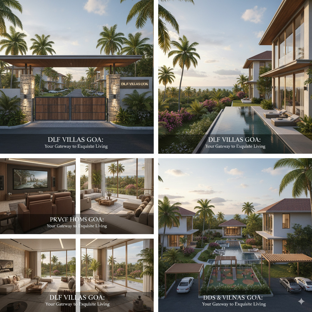 An impression of the amenities at DLF Villas Goa